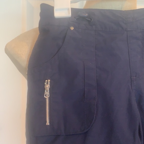 Y2K Limited Too Pants embroidered embellished sequins birds flowers navy blue 8 - Picture 9 of 16